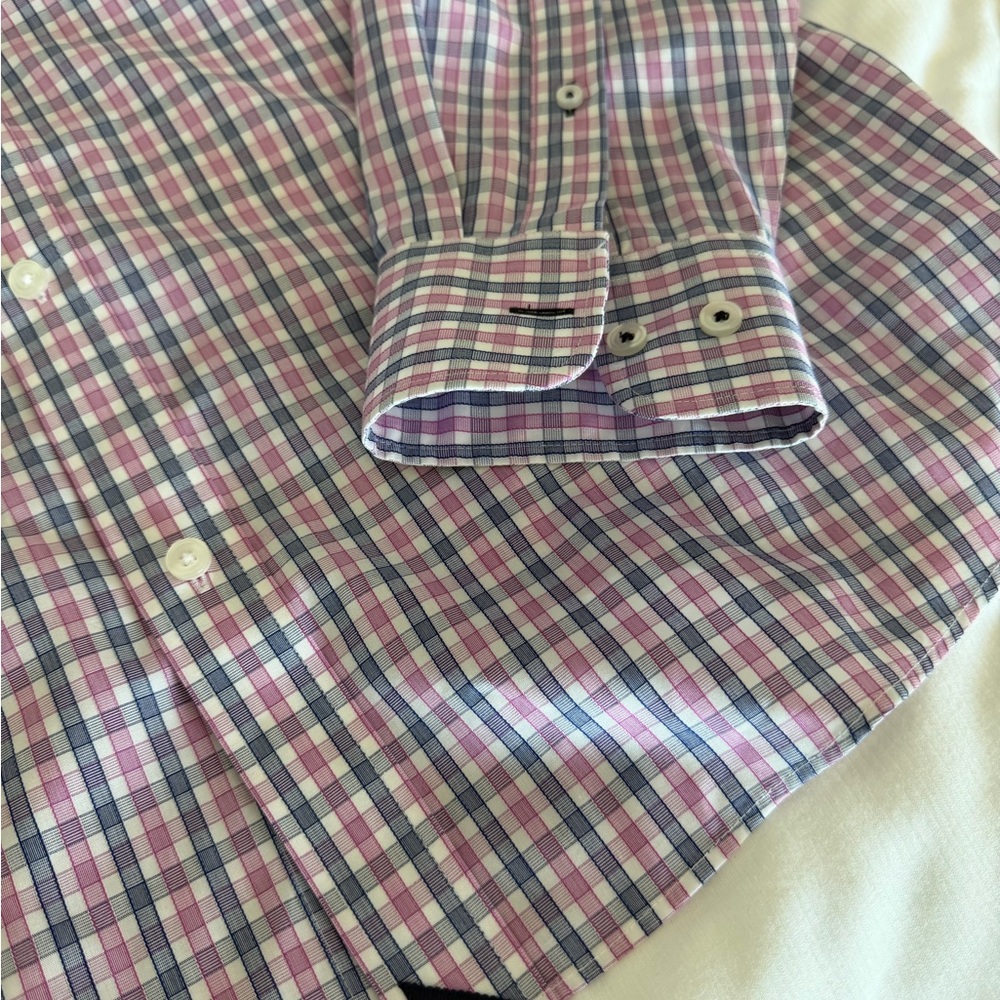 UNTUCKit Men's XL Wrinkle Free 100% Cotton Long Sleeve Button Up Collared Shirt - Picture 3 of 4